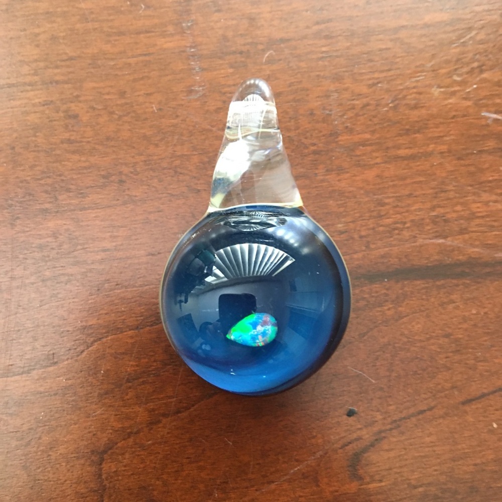 Blown glass pendant